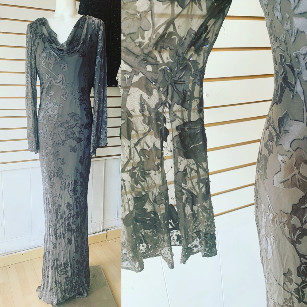 Vintage Papell silk dress